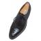 Ferrini 4288 Black Genuine Alligator Cap Toe Oxford Shoes.